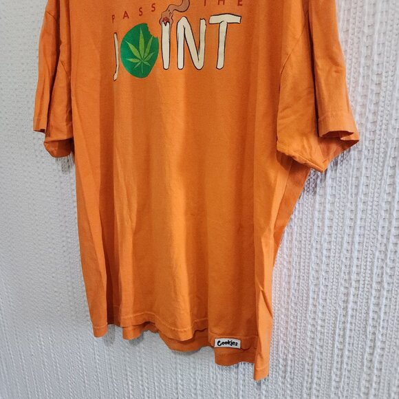 Vintage Cookies Brand Orange Graphic Tee Men Size XXL - Picture 8 of 11